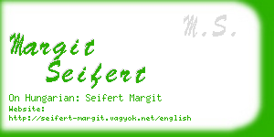 margit seifert business card
